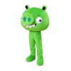 Green Pig Mascot Costume