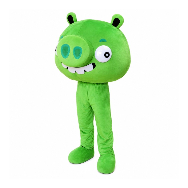 Green Pig Mascot Costume