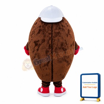 Coffee Bean Mascot Costume