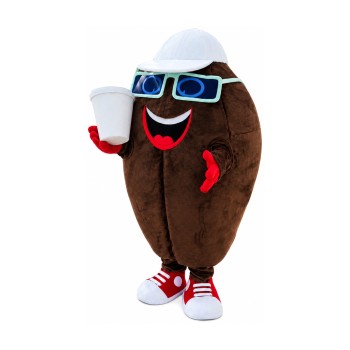 Coffee Bean Mascot Costume