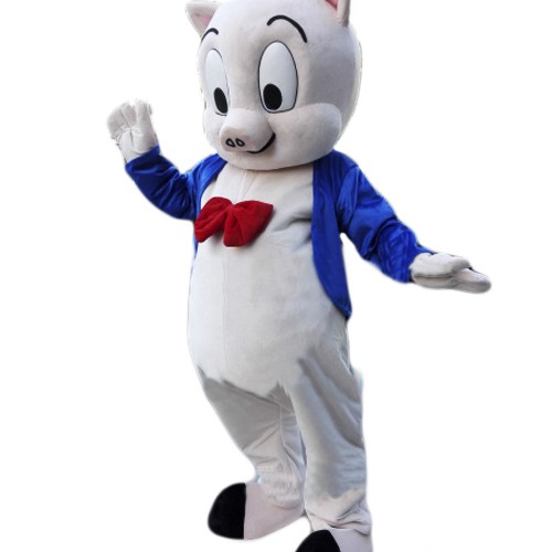 Porky Pig Mascot Costume