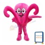 Pink Octopus Mascot Costume