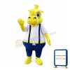 Yellow Rhino Mascot Costume