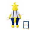 Yellow Rhino Mascot Costume