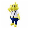 Yellow Rhino Mascot Costume