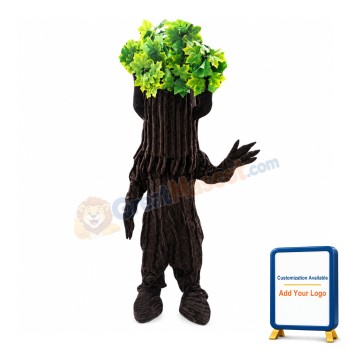 Green Tree Mascot Costume