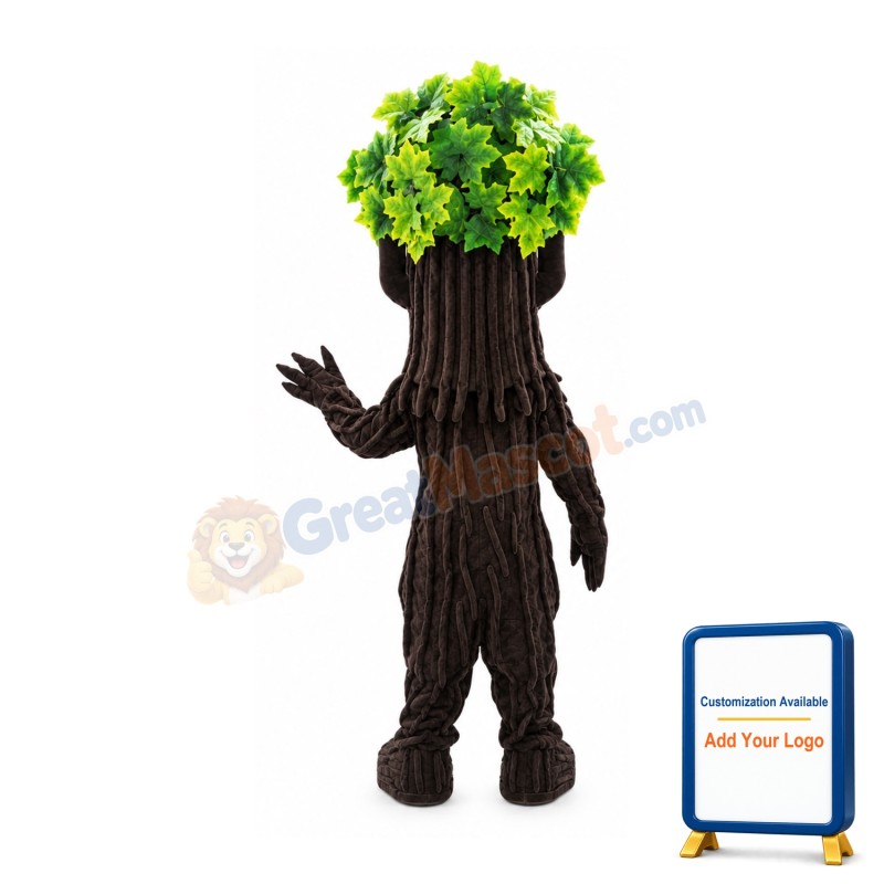 Green Tree Mascot Costume