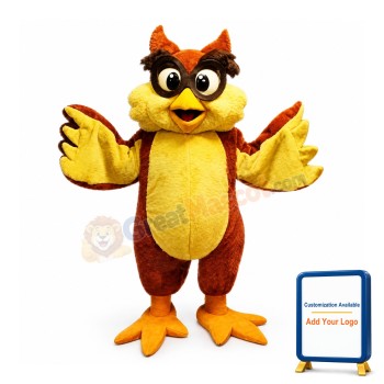 Friendly Lightweight Owl Mascot Costume