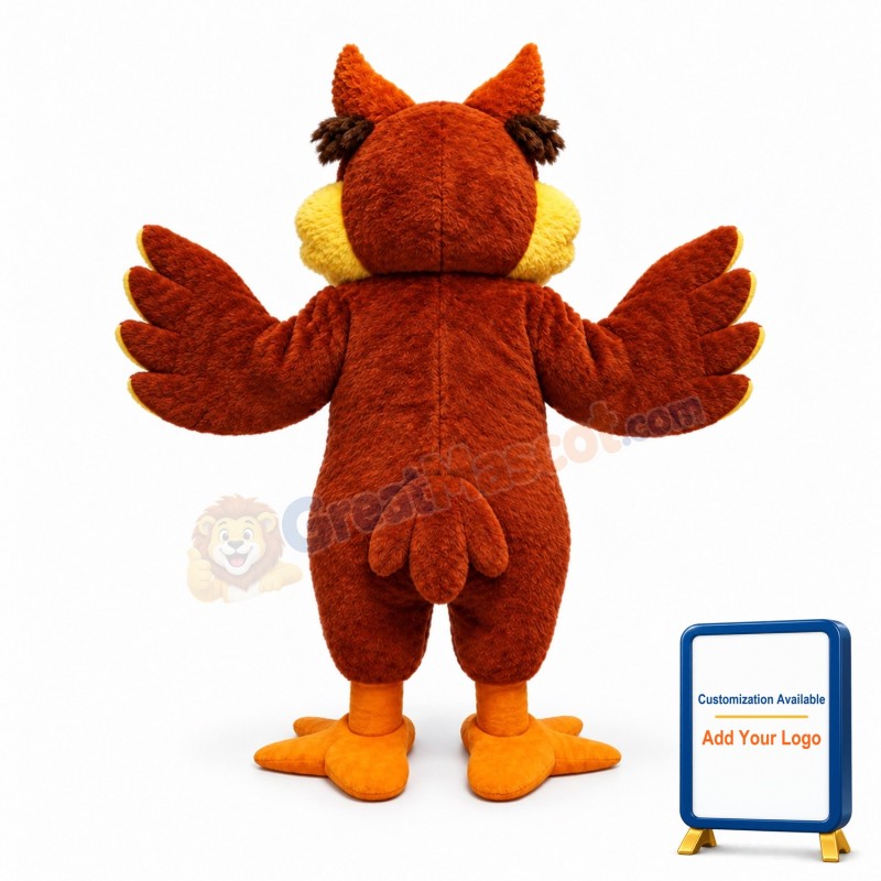 Friendly Lightweight Owl Mascot Costume