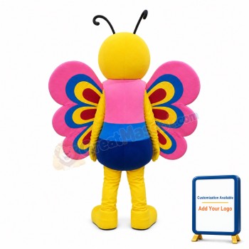 Friendly Lightweight Butterfly Mascot Costume
