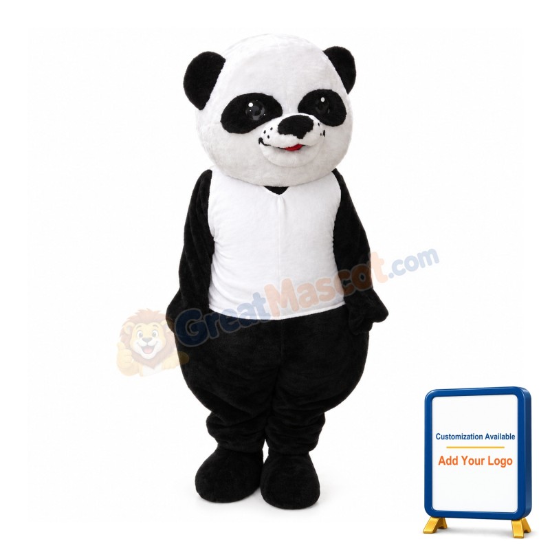 Cute Lightweight Panda Bear Mascot Costume