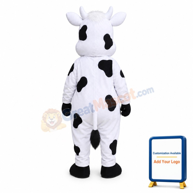 Happy Lightweight Cow Mascot Costume