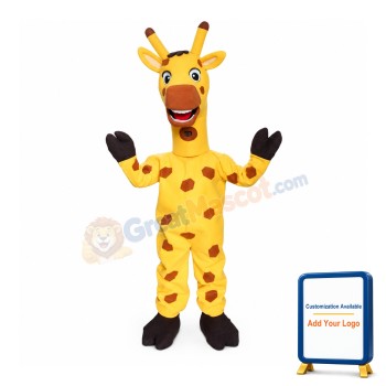 Friendly Lightweight Giraffe Mascot Costume