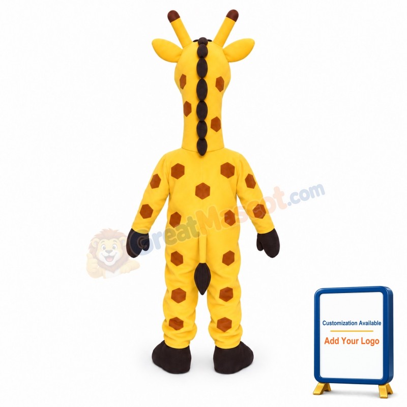 Friendly Lightweight Giraffe Mascot Costume