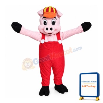 Happy Little Pig Mascot Costume