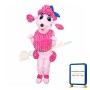 Pink Poodle Dog Mascot Costume