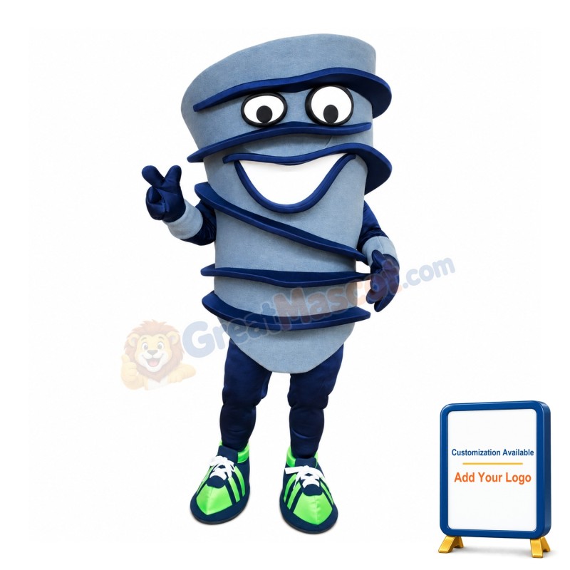 Happy Lightweight Tornado Mascot Costume