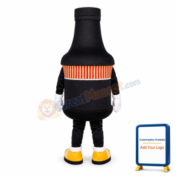 Black Bottle Mascot Costume