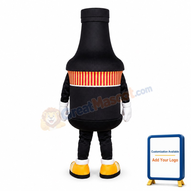 Black Bottle Mascot Costume