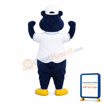Happy Baseball Bear Mascot Costume
