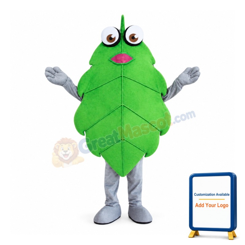 Green Leaves Mascot Costume