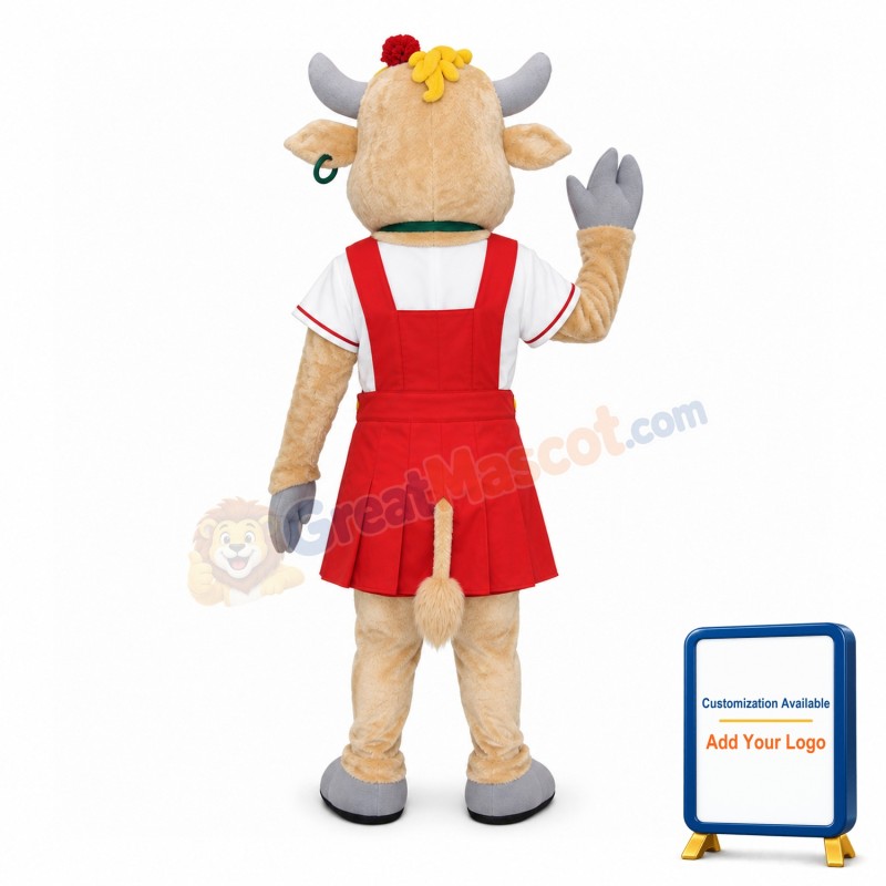 Female Cow Mascot Costume