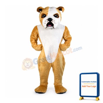 Cute Lightweight Bulldog Mascot Costume