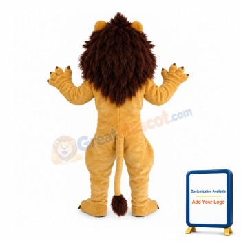 Happy Lightweight Lion Mascot Costume