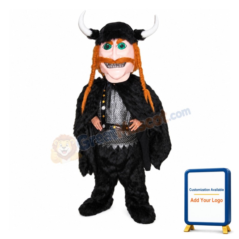 Happy Lightweight Viking Mascot Costume