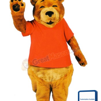 Smiling Bear Mascot Costume