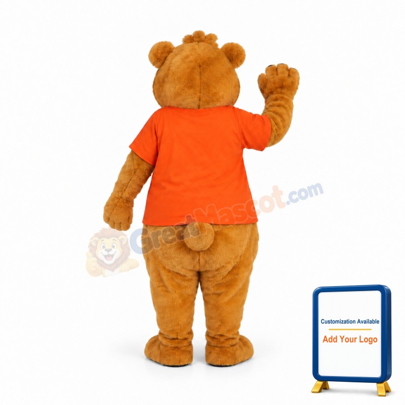 Smiling Bear Mascot Costume