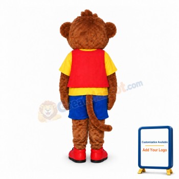 Smiling Monkey Mascot Costume