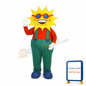 Smiling Lightweight Sun Mascot Costume