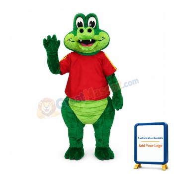 Happy Lightweight Crocodile Mascot Costume