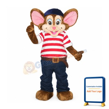 Happy Lightweight Mouse Mascot Costume