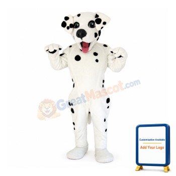 Happy Dalmation Dog Mascot Costume