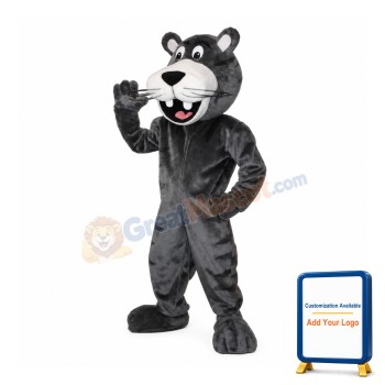 Happy Black Panther Mascot Costume