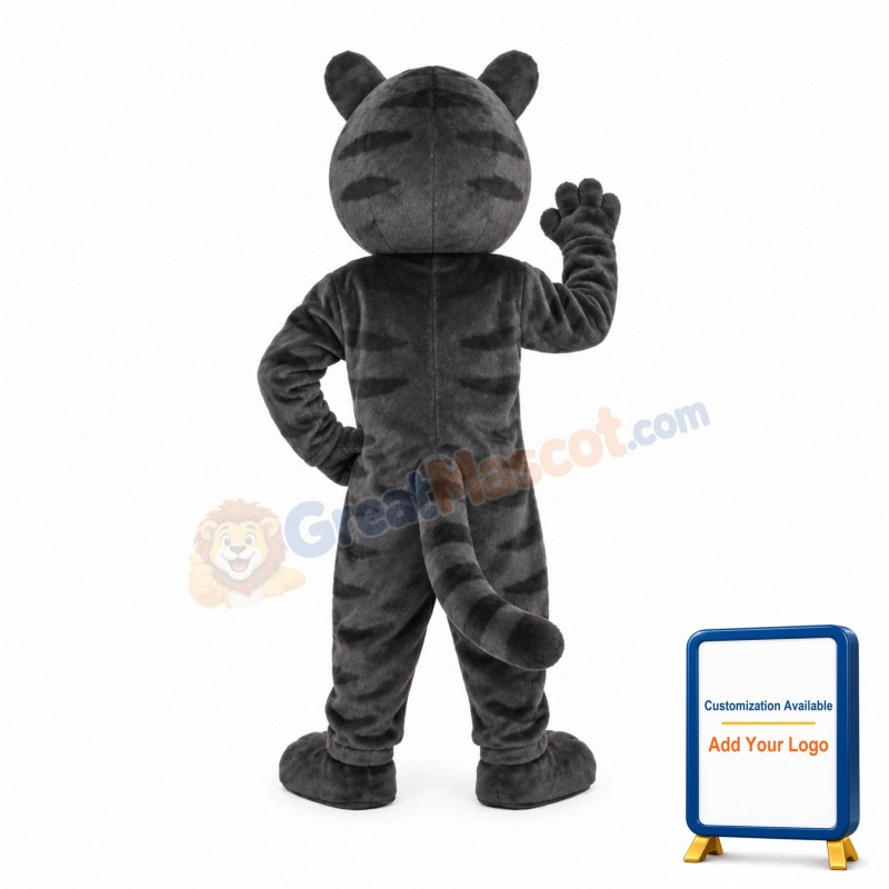 Happy Black Panther Mascot Costume