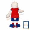 Cute White Eagle Mascot Costume