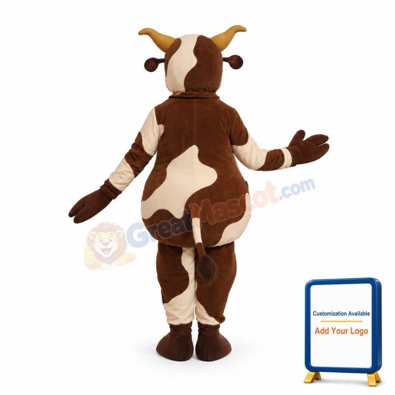 Funny Lightweight Cow Mascot Costume
