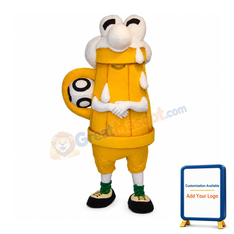 Glass of Beer Mascot Costume