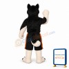 Black & White Wolf Mascot Costume