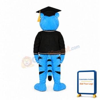 Blue Erudite Panther Mascot Costume