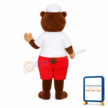 College Sport Bear Mascot Costume
