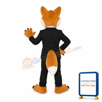 Gentlemanly Wolf Mascot Costume
