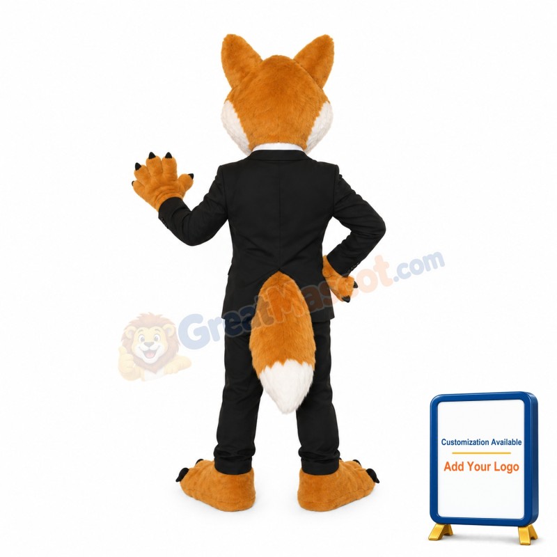 Gentlemanly Wolf Mascot Costume