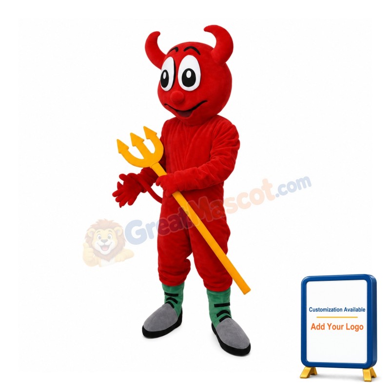 Happy Lightweight Devil Mascot Costume