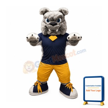 Power Furry Bulldog Mascot Costume