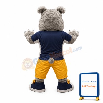 Power Furry Bulldog Mascot Costume