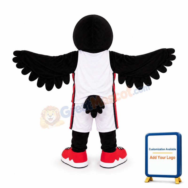 Black Raven Mascot Costume